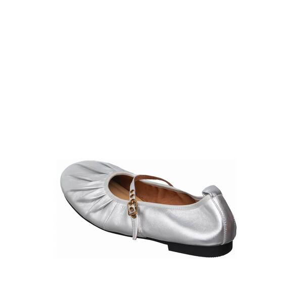 NEW ANTELOPE women's mila mary jane flats in silver - Picture 5 of 5